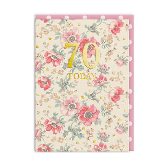 70 Today Birthday Card