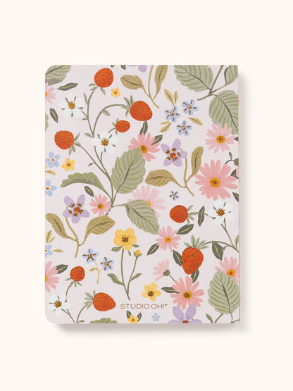 Blossoming Berries Medium Coptic-Bound Journal