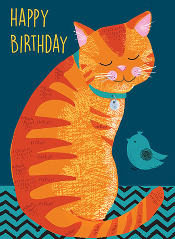 Tabby Cat Card