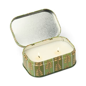 Cherie Printed Tin Smoked Pistachio Candle