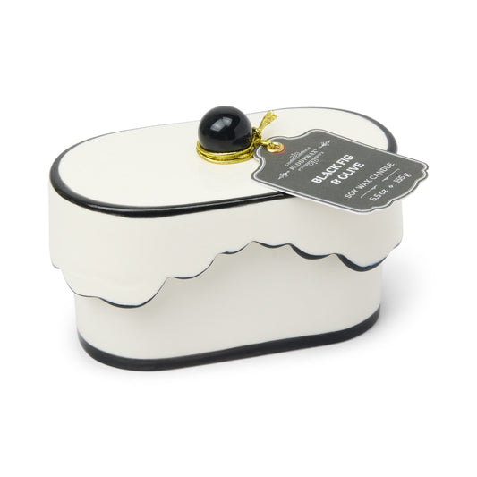 Cherie Porcelain Black Fig + Olive Candle