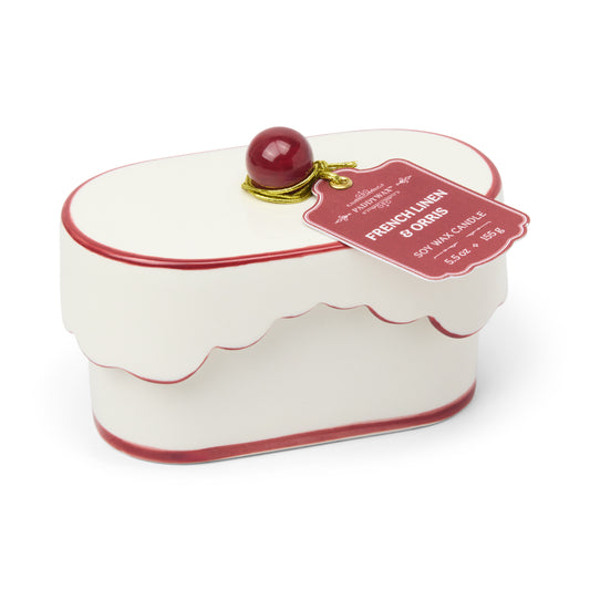 Cherie Porcelain French Linen + Orris Candle