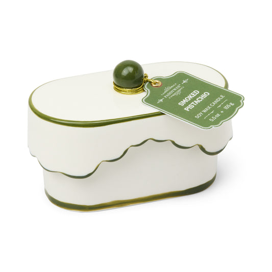 Cherie Porcelain Smoked Pistachio Candle