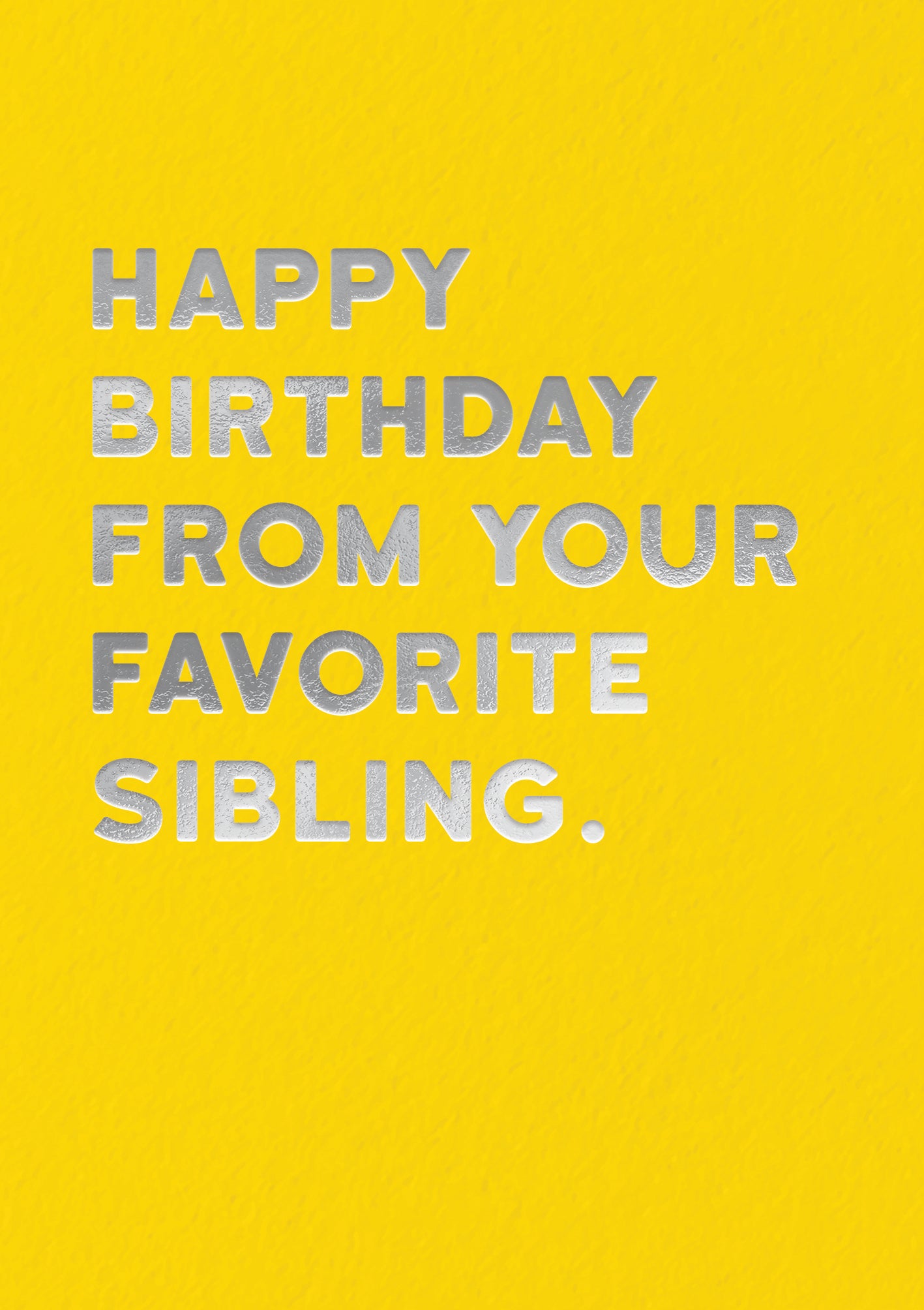 Birthday Sibling Card