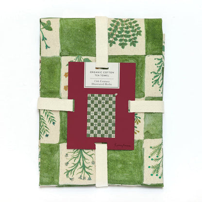 Organic Cotton Tea Towel 15th Century Illustrate