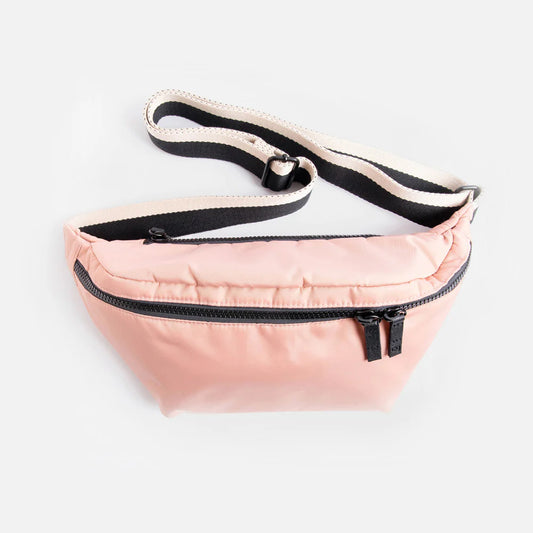 Pink Padded Cross Body Bum Bag