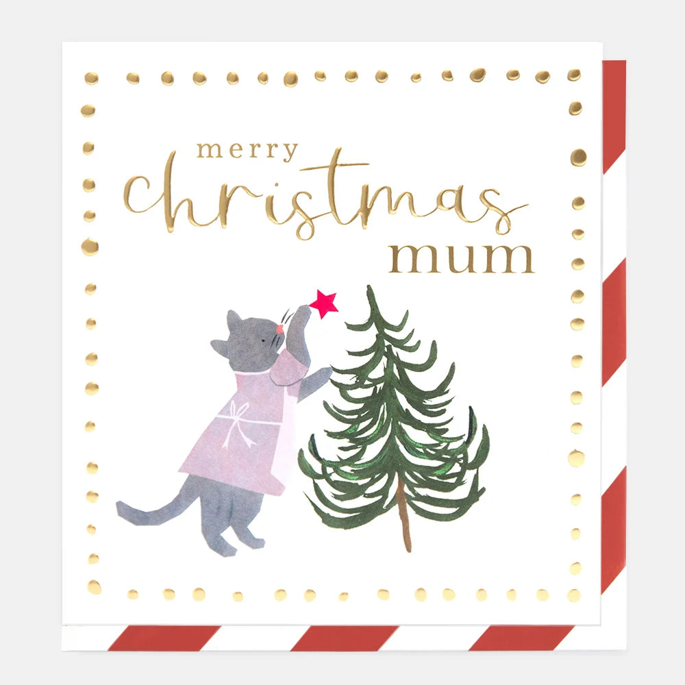 Merry Christmas Cat Mum Card