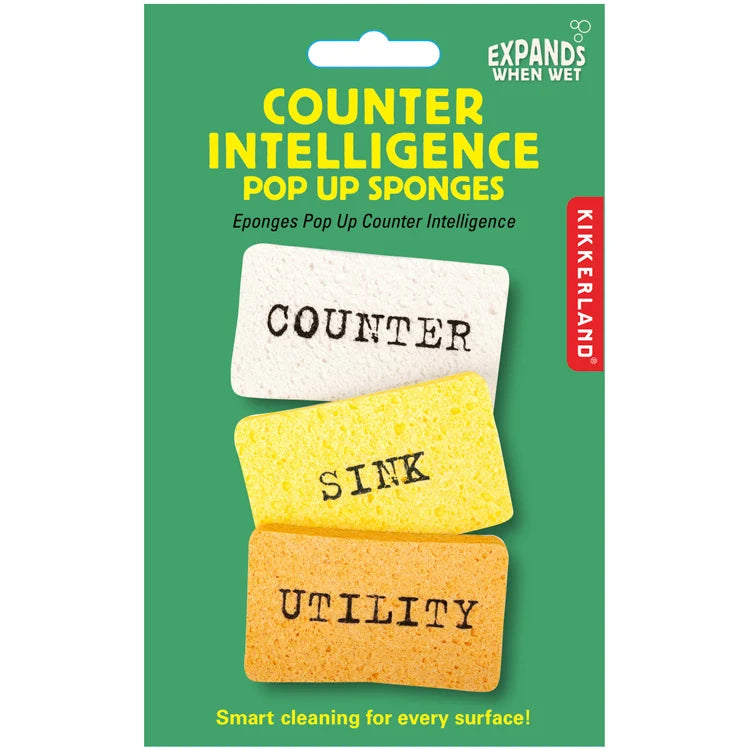 Counter Intelligence Pop-up Sponges