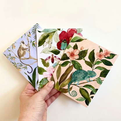 Chameleon Art Card