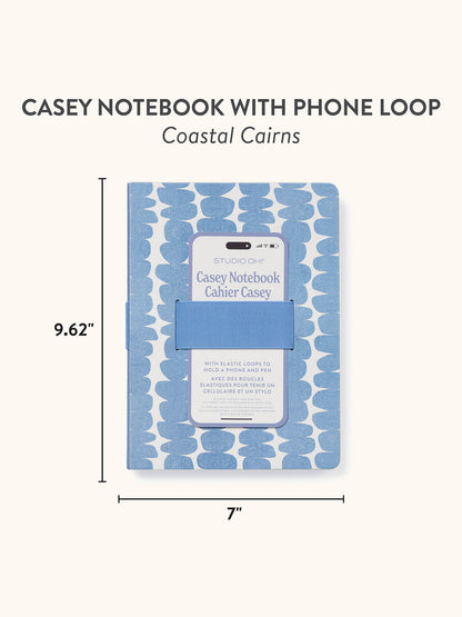 Coastal Cairns Casey Notebook with Phone Loop