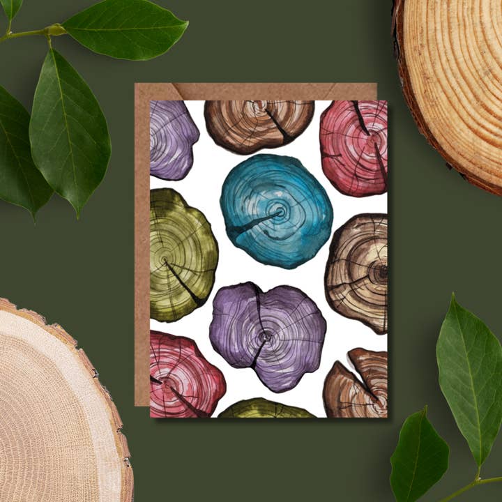 Colourful Trees Card