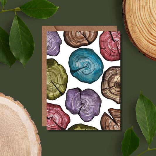 Colourful Trees Card
