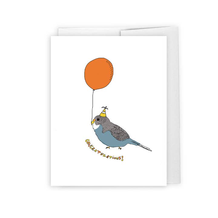 Congrats Budgie Card