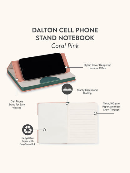 Coral Pink Dalton Cell Phone Stand Notebook