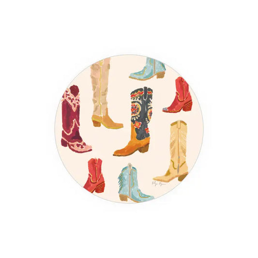 Cowgirl Boots Seedlings Coaster