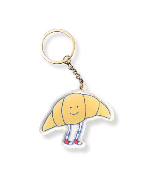 Mr. Croissant Keychain