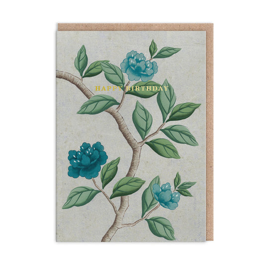 Climbing Flowers Birthday Card