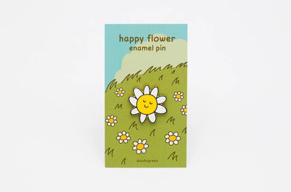 Happy Flower Enamel Pin