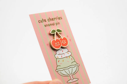Cute Cherries Enamel Pin