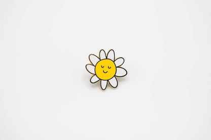 Happy Flower Enamel Pin