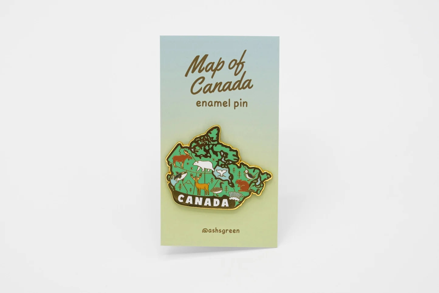 Map of Canada Enamel Pin