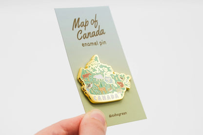 Map of Canada Enamel Pin