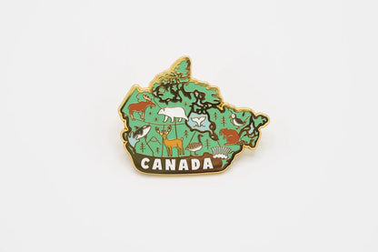 Map of Canada Enamel Pin