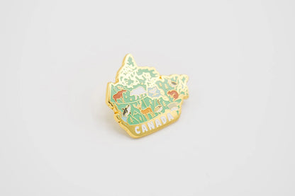 Map of Canada Enamel Pin