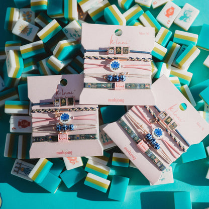 Mahjong Hair Tie + Bracelets