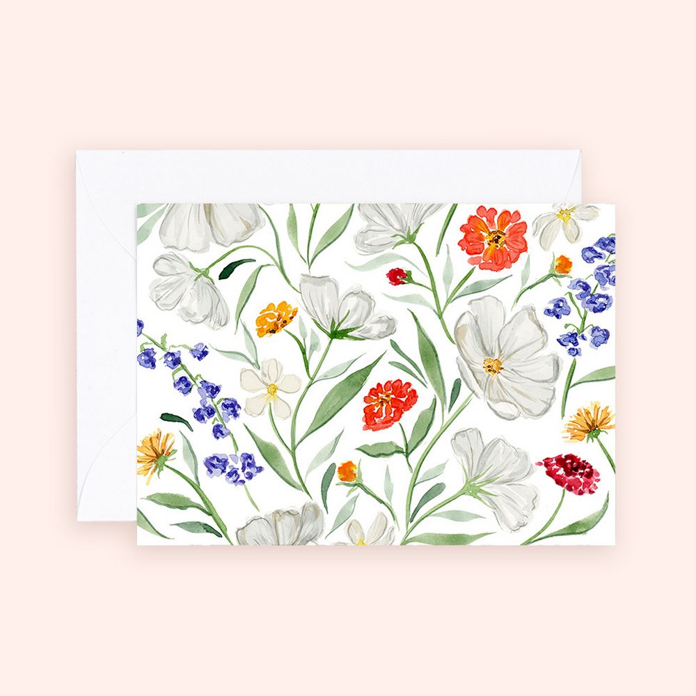 Dainty Spring Florals Enclosure Card