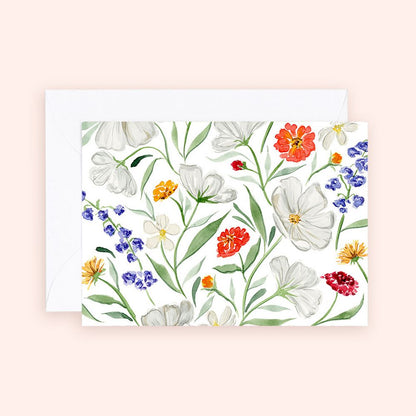 Dainty Spring Florals Enclosure Card
