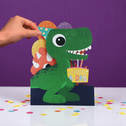 Dinosaur Interactive Birthday Card