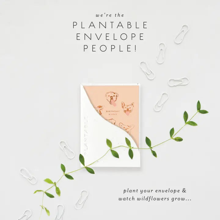 Dog Kisses Sprout Mini Greeting Card