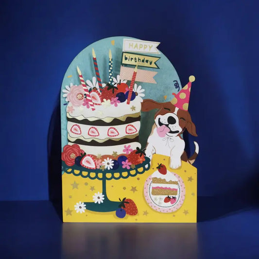 Dog Laser Cut Birthday Card