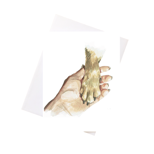 Dog Paw Card