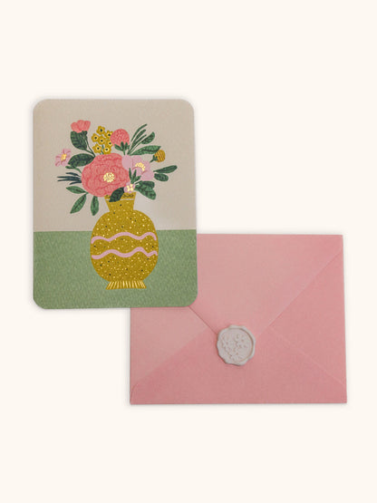 Dreaming of Flowers Studio Note Card Set with Matching Wax