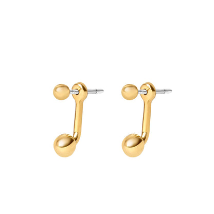 Ball Ear Jacket, with Sterling Posts Earrings
