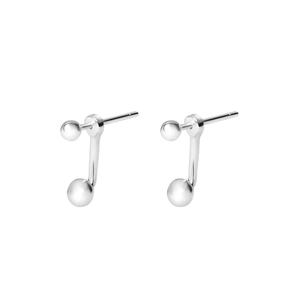 Ball Ear Jacket, with Sterling Posts Earrings