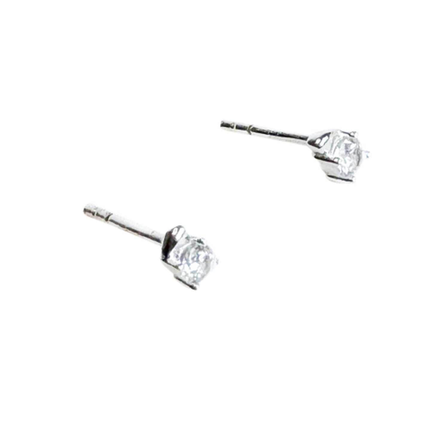 Seraphina Silver Stone Stud Earrings