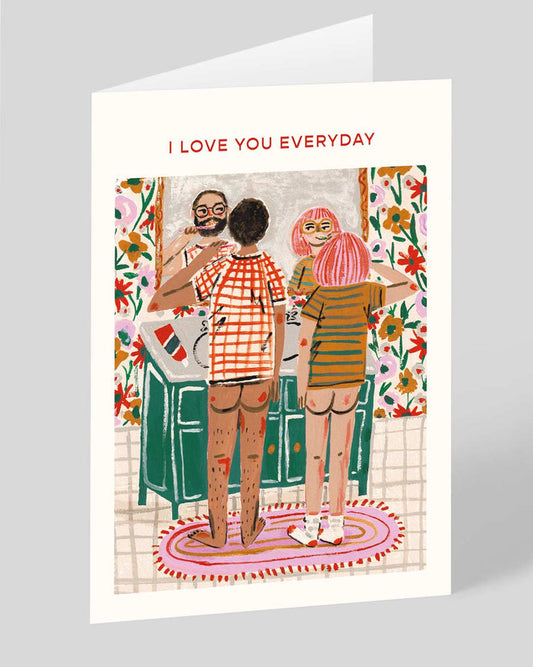 Bathroom Couple Card