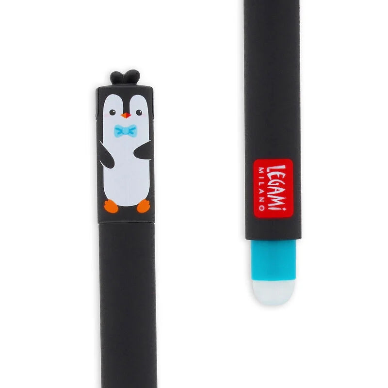 Animal Head Erasable Pen - Penguin