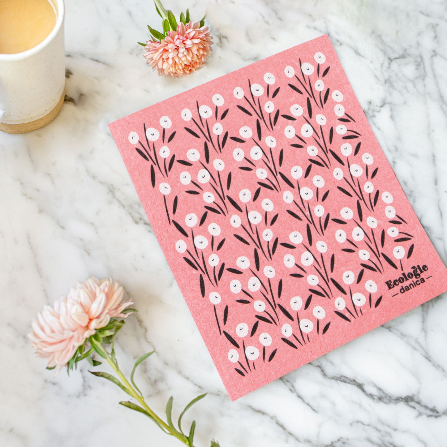 Swedish Dishcloth Bouquet Pink