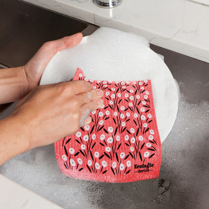 Swedish Dishcloth Bouquet Pink