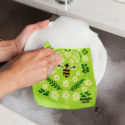 Swedish Dishcloth Bee Garden