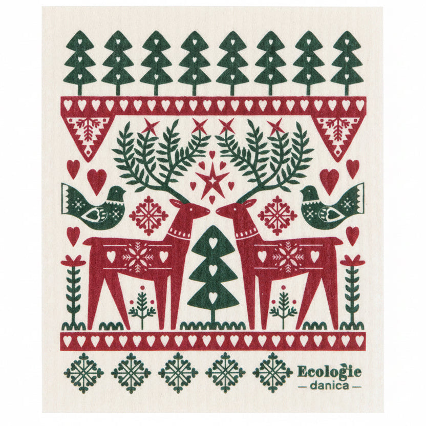 Swedish Dishcloth Folk Forest