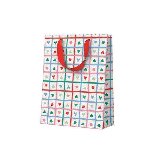 Heart Grid Small Gift Bag