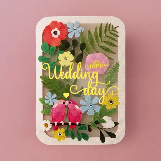 Elegant Laser Cut Wedding Card