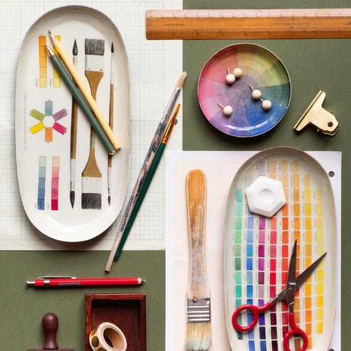Oval Enamel Tray The Art of Colouring