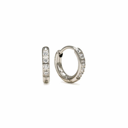 Evie 10mm Huggie Hoops Silver