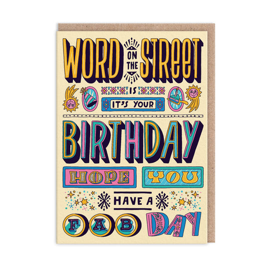 Word on the Street Card